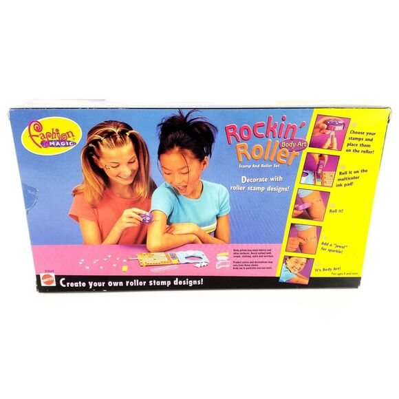 Fashion Magic Rockin' Roller Body Art Stamp & Roller Set 1999 Mattel New Sealed - Picture 4 of 7